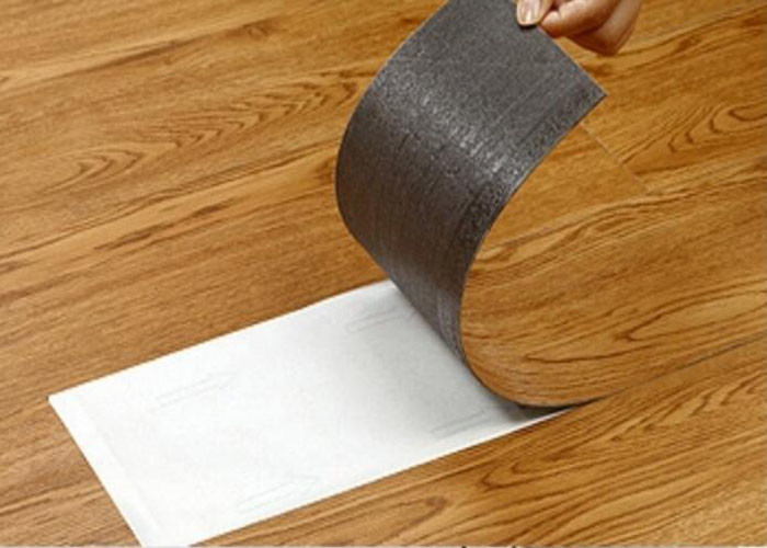 Commercial Self Adhesive LVT Flooring 2.0mm  Wood Vinyl Plank